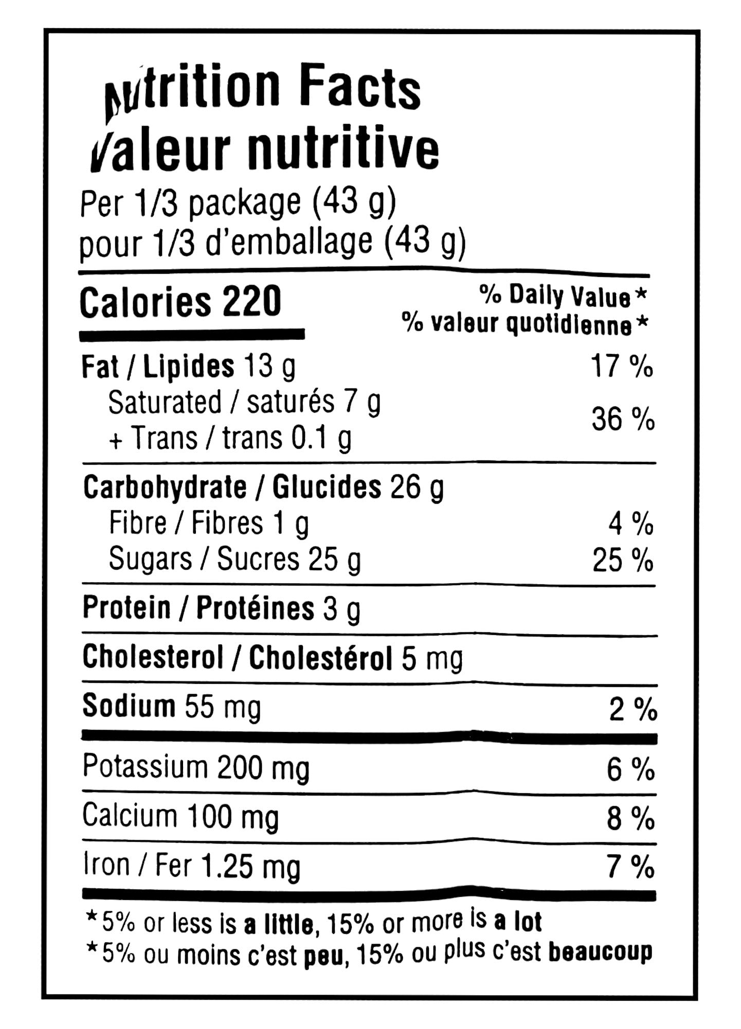 Terry's Orange Milk Chocolate Bunny, 130g/4.6 oz. - Nutrition Facts Label